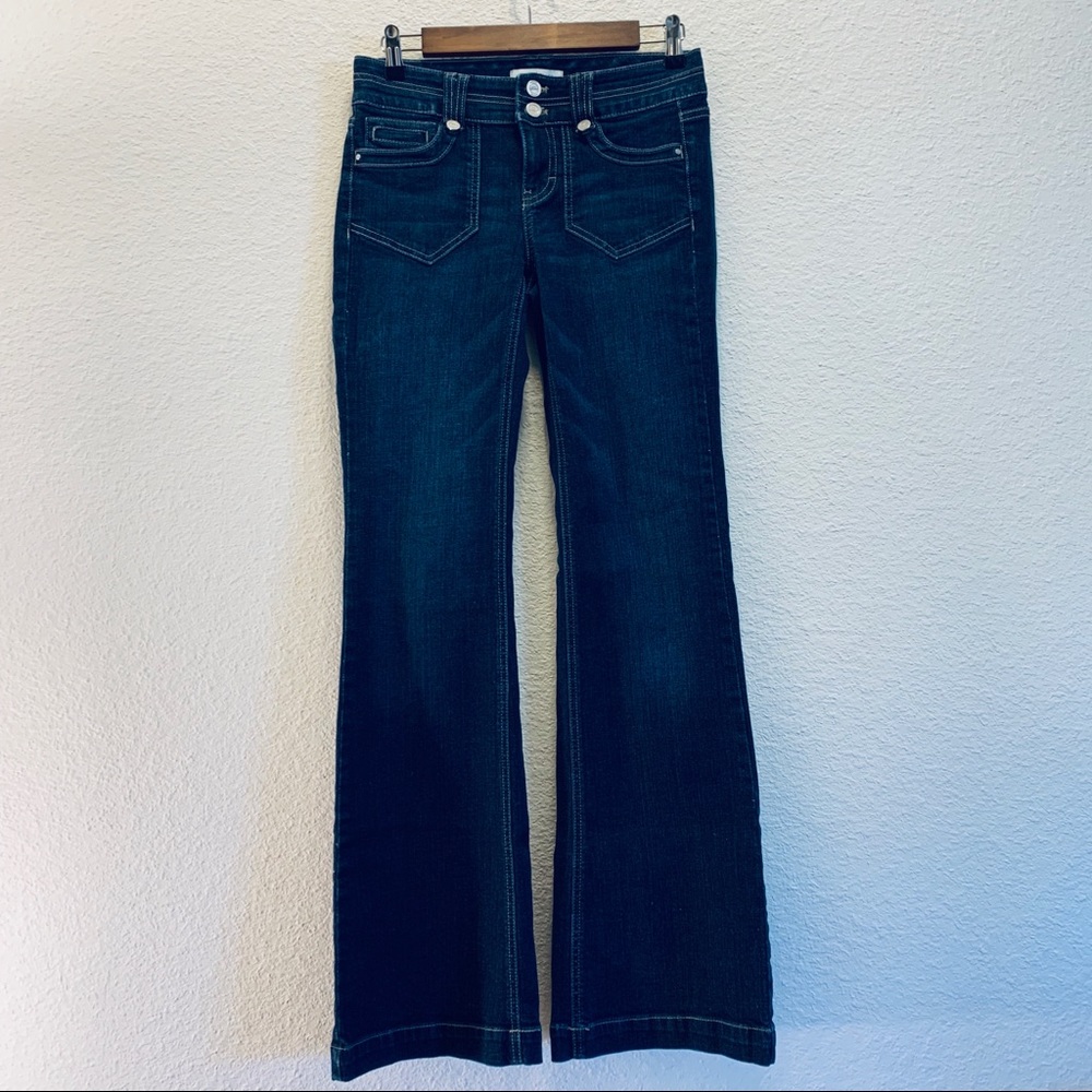 White House Black Market Blanc Flare Jeans